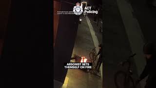 Arsonist sets themself on fire during bungled attack