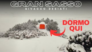 FINALMENTE LA NEVE! NOTTE SOLITARIA SUL GRAN SASSO | NUOVO BIVACCO DESIATI