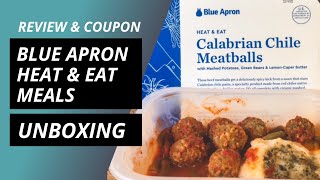 Blue Apron Heat & Eat Prepared Meals Unboxing (Coupon & Review)