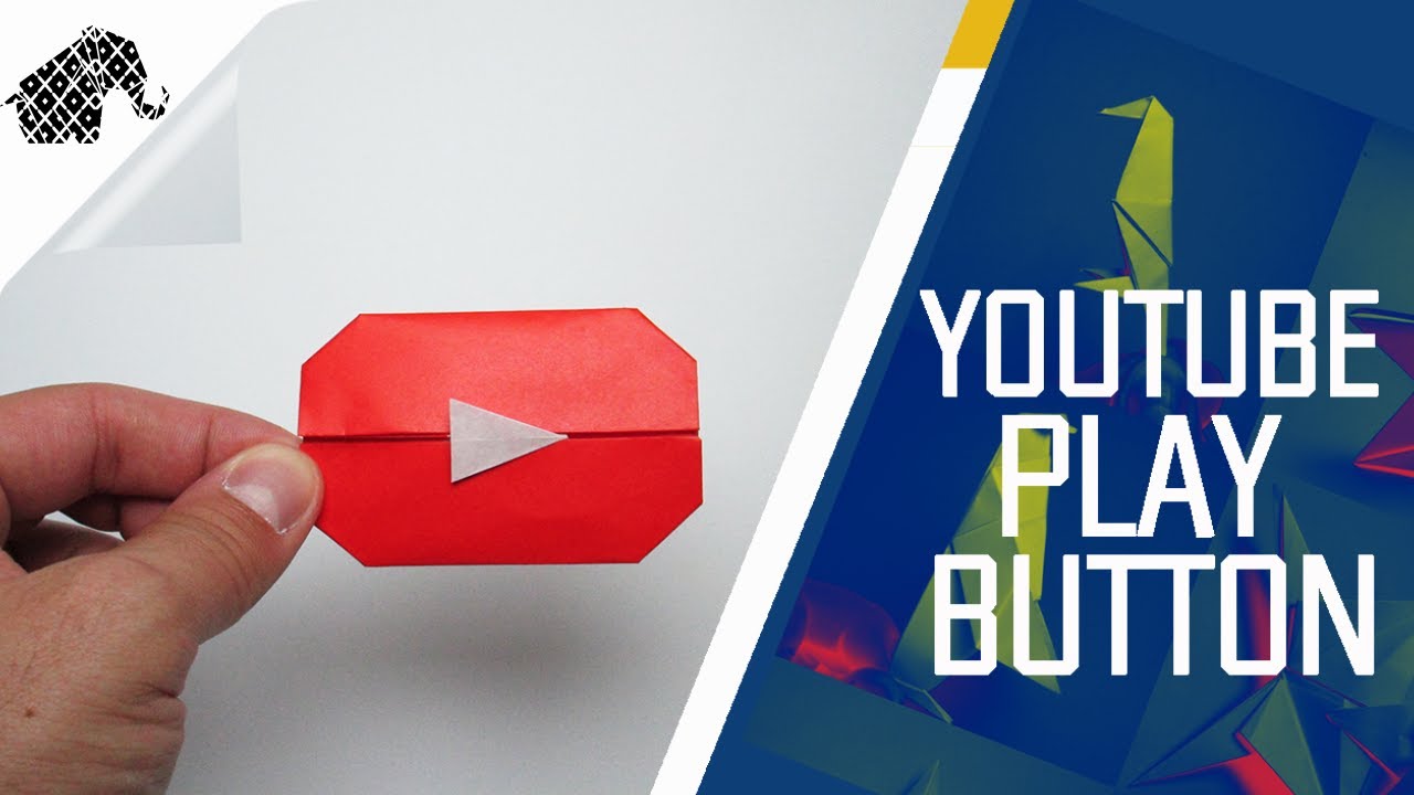 Origami How To Make An Origami Youtube Play Button Jo Nakashima