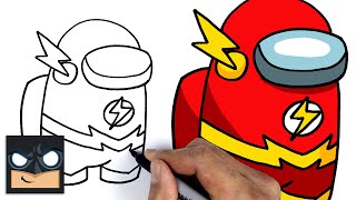 How To Draw Flash Crewmate | Among Us