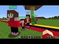 mikey vs jj family noob vs pro alien space rocket house build challenge in minecraft