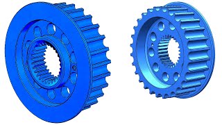 Tutorial #027 SolidWorks: engine belt pulley