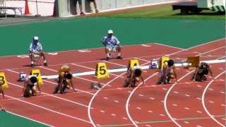 関東陸上競技大会  男子 100m 予選-5 2012.8.26