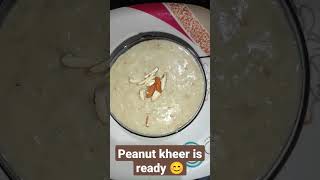 Peanut kheer recipe|mungfali ka kheer😋 #quick #shorts #trending #foody #viral #healthy #ytshorts