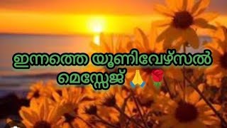 🙏🌹ഇന്നത്തെ യൂണിവേഴ്സൽ മെസ്സേജ് ആൻഡ് ഗൈഡൻസ് 🙏🌹✨✨✨✨🧿🧿🧿🪶🪶🪶💞💞🤗