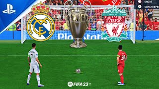 RONALDO V MESSI ! FIFA 23 PENALTY SHOOTOUT ! REAL MADRID VS LIVERPOOL ! UCL FINAL