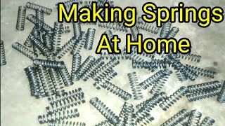 Making Springs At Home / How to Make a Spring