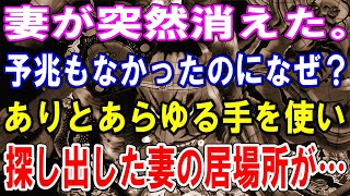 【修羅場】妻が消えた。予兆もなかったのになぜ？ありとあらゆる手を使い探し出した妻の居場所が…