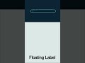 Floating Label | HTML & CSS #shorts #webdesign #html #css #programming