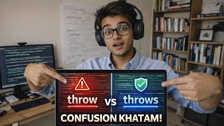 Throw vs Throws in Java | Difference Explained in Hindi | Exception Handling Tutorial