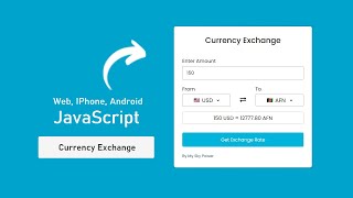 How to make Currency Exchange Converter App in HTML CSS and JavaScript