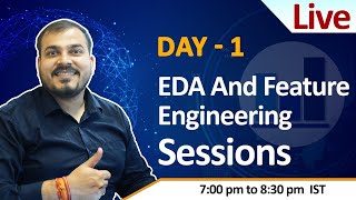 Live Day 1 Exploratory Data Analysis And Stock Analysis With Time series Data1080P 60FPS