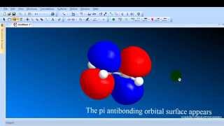 Chem3D tutorial 7 Viewing Orbitals  HOMO and LUMO