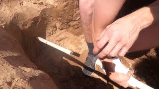 How to fix a broken front yard main water supply line