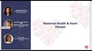 Maternal Health & Heart Disease - 2021 NHA Conference
