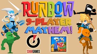 Runbow - 9-Player Mayhem! Yoshiller vs. 13AM Games vs. AbdallahSmash026!