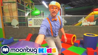 Blippi Visits Kids Club Playground | @Blippi | Moonbug Literacy