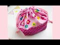 裏まできれいな、お弁当袋の作り方diy主婦のミシンhow to make a lunch bag