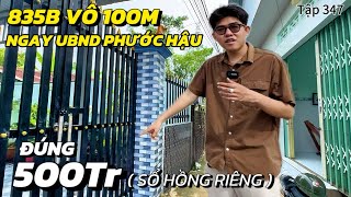 Bán nhà 500Tr sổ hồng riêng🔥ở đường 835B vô 100m ngay ubnd Phước Hậu huyện Cần Giuộc Long An