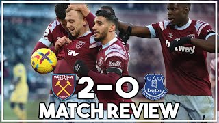 West Ham 2-0 Everton highlights discussed | Bowen goals save Moyes and ends Lampard, Ings Debut