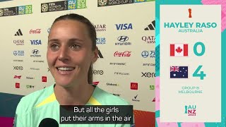 Raso recounts the moment her first World Cup goal was awarded