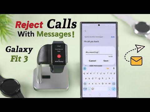 Samsung Galaxy Fit3: How To Reject Incoming Calls With Customize Messages!