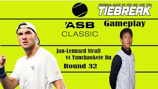 Jan-Lennard Struff       vs Yunchaokete Bu    🏆 ⚽ Auckland open (01/07/2025) 🎮 gameplay Tiebreaker