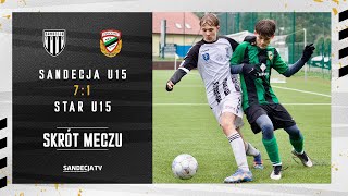 Baraże o CLJ U15: Sandecja Nowy Sącz - Star Starachowice 7:1 (2:0), skrót meczu