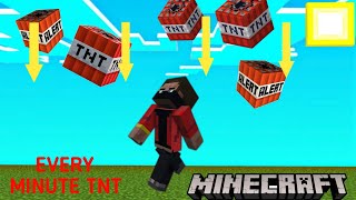 Minecraft but, Every 1 Minute 9 TNT Will Fall On You l (DANGEROUS) l @AnshuBisht @ProBoiz95