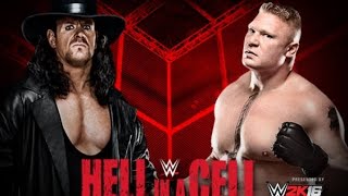 wwe 2k16 matchup - brock lesnar vs The Undertaker Hell In a Cell - Beast vs Phenom