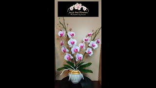 Phalaenopsis Orchid Flower Air Dry Clay Tutorial