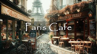 Outside Coffee Shop Ambience ☕ France Bossa Nova Jazz Music for Relax, Study, Work