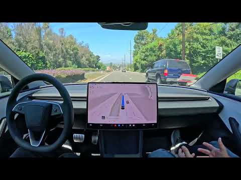 Tesla FSD 12.4.3: Dos horas de conducción perfecta con mi papá por Los Ángeles (vídeo combinado)