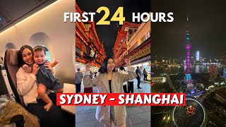 SYDNEY to SHANGHAI on China Airlines and FIRST IMPRESSION of Shanghai