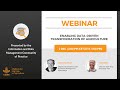 Webinar - Enabling Data-Driven Transformation of Agriculture