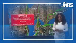 Major road closures planned across Puget Sound over Mother's Day weekend