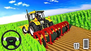 Ploughing & Sowing Wheat Field - Real Farming Tractor Simulator 2020 - Android Gameplay
