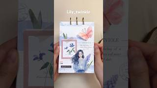 1분 다꾸 심플하고 파랑하게🩵 asmr Journal with me Scrapbooking Shorts