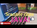 scanner class in java (user input)