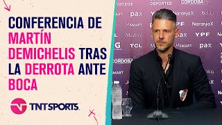 Conferencia de prensa de Martín Demichelis tras la derrota de River ante Boca