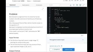 Sum it Codechef Solution #codechef #solution || starters 72 || 4th January 2023