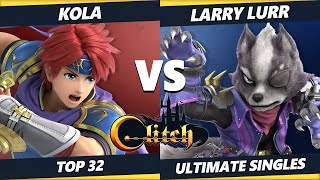 Glitch Konami Code Top 32 - Kola (Roy) Vs. Larry Lurr (Wolf) Smash Ultimate Tournament