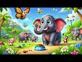 🐘🍉 the elephant who couldn’t stop eating a tummy filling adventure 🌟