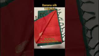 வாழைநார் பட்டு 1100.Rs|  Banana Pith Silk Saree|Latest Collection| #bananasilk #silksaree #trending