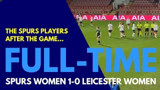 FULL-TIME: Tottenham Women 1-0 Leicester City Women: Spurs Back to Winning Ways After England Strike