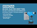 MINOVA KD-02X+ Electric Rivet Tool (Unboxing Display & Riveting Display) #tools #rivet #minovatool