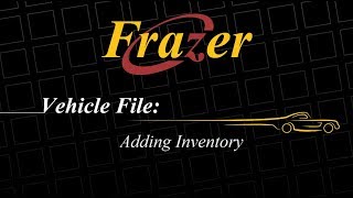 Frazer Tutorial - Adding Inventory