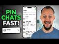 How To Pin A Chat On WhatsApp On iPhone