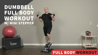 Dumbbell Full Body Endurance Training Workout w/ Mini Stepper